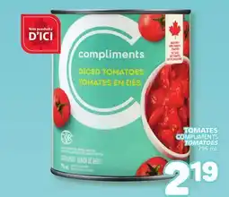 Marché Bonichoix COMPLIMENTS TOMATOES offer