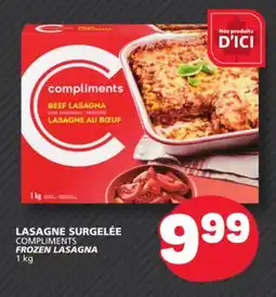 Marché Bonichoix COMPLIMENTS FROZEN LASAGNA offer