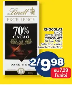 Marché Bonichoix LINDT EXCELLENCE CHOCOLATE offer