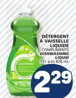 Marché Bonichoix COMPLIMENTS DISHWASHING LIQUID offer
