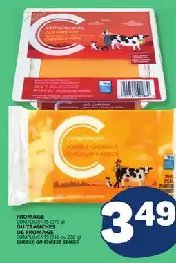 Marché Bonichoix COMPLIMENTS (270 g) CHEESE OR COMPLIMENTS (210 or 230 g) CHEESE SLICES offer