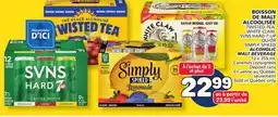 Marché Bonichoix TWISTED TEA, WHITE CLAW, SVNS HARD 7-UP OR SIMPLY SPIKED ALCOHOLIC MALT BEVERAGE offer