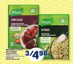 Marché Bonichoix KNORR (17 to 48 g) OR PACINI (45 or 47 g) SAUCE OR PASTA SAUCE MIX offer