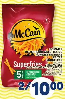 Marché Bonichoix McCAIN FROZEN FRIED POTATOES OR POTATO PATTIES offer