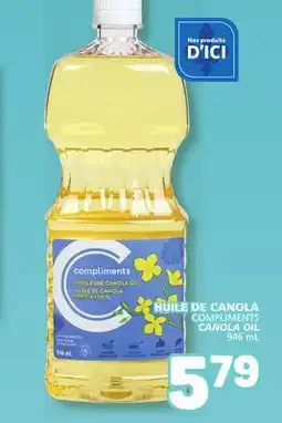 Marché Bonichoix COMPLIMENTS CANOLA OIL offer