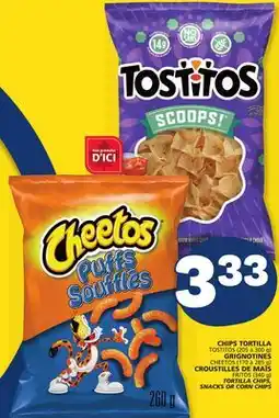 Marché Bonichoix CHEETOS FRITOS (340 g) TORTILLA CHIPS, SNACKS OR CORN CHIPS offer