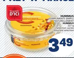 Marché Bonichoix COMPLIMENTS SIMPLE NATURELLEMENT HUMMUS offer