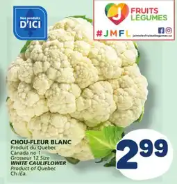 Marché Bonichoix WHITE CAULIFLOWER offer