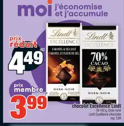 Super C CHOCOLAT EXCELLENCE LINDT | LINDT EXCELLENCE CHOCOLATE offer