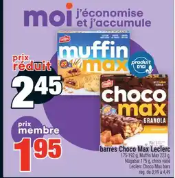 Super C BARRES CHOCO MAX LECLERC | LECLERC offer