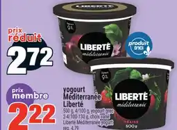 Super C YOGOURT MÉDITERRANÉE LIBERTÉ | LIBERTÉ MÉDITERRANÉE YOGURT offer