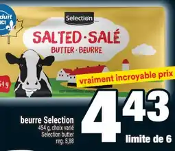 Super C BEURRE SELECTION | SELECTION BUTTER offer
