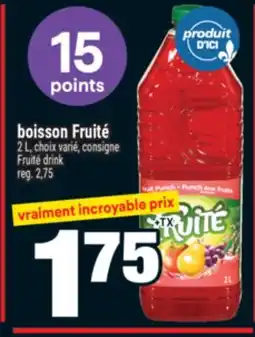 Super C BOISSON FRUITÉ | FRUITÉ DRINK offer