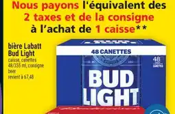 Super C BIÈRE LABATT BUD LIGHT | BEER offer
