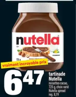 Super C TARTINADE NUTELLA | NUTELLA SPREAD offer