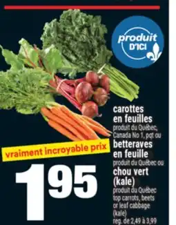 Super C CAROTTES EN FEUILLES | TOP CARROTS offer