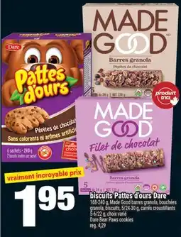 Super C BISCUITS PATTES D'OURS DARE | DARE BEAR PAWS COOKIES offer