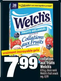 Super C COLLATION AUX FRUITS WELCH'S | WELCH'S FRUIT SNACK offer