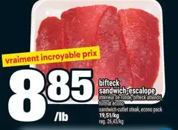 Super C BIFTECK SANDWICH-ESCALOPE | SANDWICH-CUTLET STEAK offer