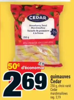 Super C GUIMAUVES CEDAR | CEDAR MARSHMALLOWS offer