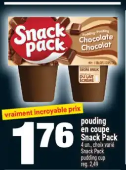 Super C POUDING EN COUPE SNACK PACK | SNACK PACK PUDDING CUP offer