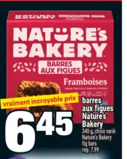 Super C BARRES AUX FIGUES NATURE'S | NATURE'S BAKERY FIG BARS offer