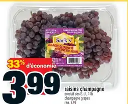 Super C RAISINS CHAMPAGNE | CHAMPAGNE GRAPES offer