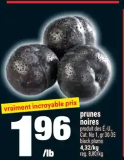 Super C PRUNES NOIRES | BLACK PLUMS offer