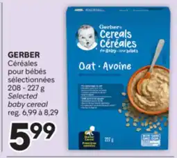Brunet GERBER Céréales pour bébés sélectionnées offer