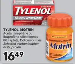 Brunet TYLENOL, MOTRIN Acétaminophène ou ibuprofène sélectionnés offer