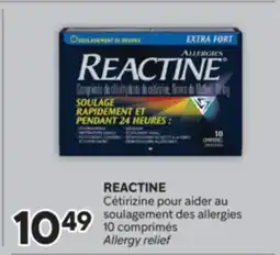 Brunet REACTINE Cétirizine pour aider au soulagement des allergies offer