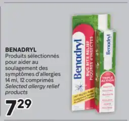 Brunet BENADRYL Produits sélectionnés pour aider au soulagement des symptômes d'allergies offer