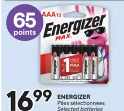 Brunet ENERGIZER Piles sélectionnées offer