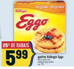 Marché Adonis Gaufres Kellogg's Eggo | Kellogg's Eggo waffles offer