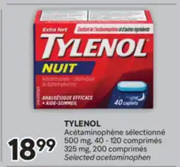 Brunet TYLENOL Acétaminophène sélectionné offer