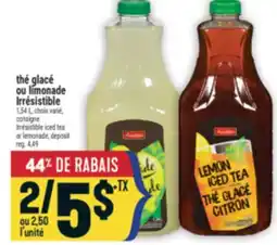 Marché Adonis Thé glacé ou limonade Irrésistible | Irrésistible iced tea or lemonade offer