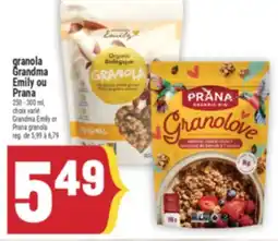 Marché Adonis GRANOLA GRANDMA EMILY OU PRANA | GRANDMA EMILY OR PRANA GRANOLA offer