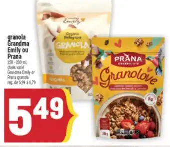 Marché Adonis GRANOLA GRANDMA EMILY OU PRANA | GRANDMA EMILY OR PRANA GRANOLA offer