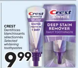 Brunet CREST Dentifrices blanchissants sélectionnés offer