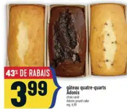 Marché Adonis gâteau quatre-quarts Adonis | Adonis pound cake offer