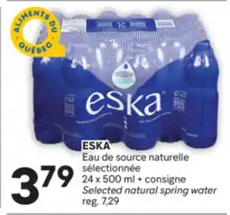 Brunet ESKA Eau de source naturelle sélectionnée natural offer