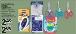 Brunet BIC, STAEDLER, MAPED, WESTCOTT Ciseaux, aiguisoir, ensemble de math sélectionnés offer