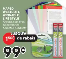 Brunet MAPED, WESTCOTT, WINNABLE, LIFE STYLE Articles scolaires sélectionnés offer
