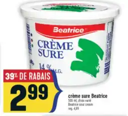 Marché Adonis Crème sure Beatrice | Beatrice sour cream offer