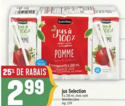 Marché Adonis Jus Selection | Selection juice offer