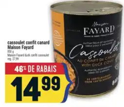 Marché Adonis Cassoulet confit canard Maison Fayard | Maison Fayard duck confit cassoulet offer
