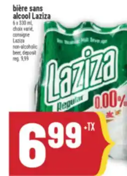 Marché Adonis BIÈRE SANS ALCOOL LAZIZA | LAZIZA NON-ALCOHOLIC BEER, DEPOSIT offer