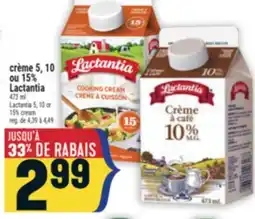 Marché Adonis crème 5, 10 ou 15% Lactantia | Lactantia 5, 10 or 15% cream offer