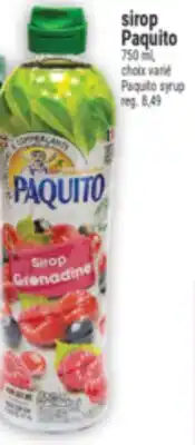 Marché Adonis Sirop Paquito | Paquito syrup offer