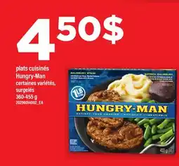Maxi PLATS CUISINÉS HUNGRY-MAN, 360-455 g offer